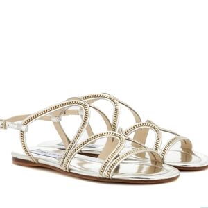 Jimmy CHOO SILVER SANDALS 37 6.5